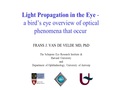 Part I. Visual Optics: Light propagation in the eye