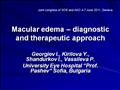 Macular edema: diagnostic and therapeutic approach